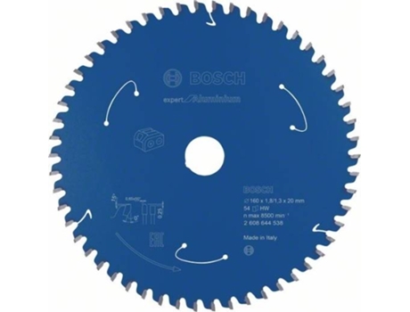 Disco de Sierra Circular Expert para Aluminium para Sierras Sin Cables BOSCH 160 X 1,8/1,3 X 20 T54
