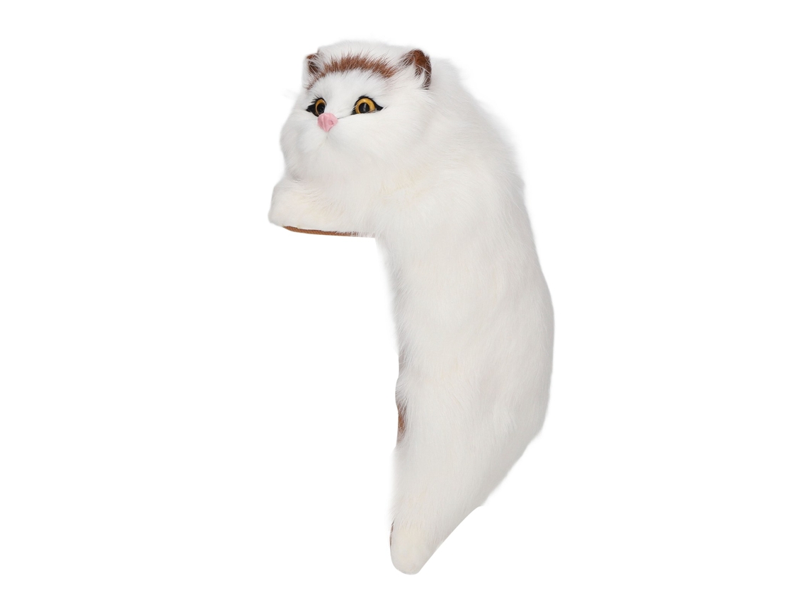 Ats-figura De Gatso De Pelo Sintético Simulada Decoratsiva Cute Funny Para Hogar Tienda Juguetes Ventana