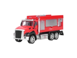 Camión De Bomberos De Juguete De Aleación, Modelo A Escala 1:42, Con Mecanismo De Retroceso - Regalo Para Niños