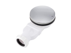 Desagüe De Ducha Delgado Cromado Abs 90mm, Caudal 36 L/min, Trampa Para Plato De Ducha, Instalación Vertical Y Baño, Material Duradero Blanco