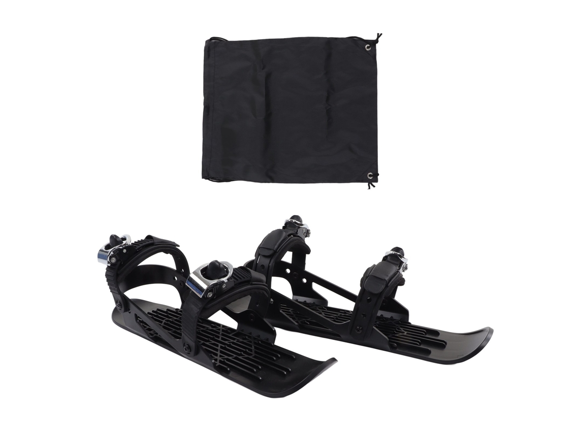 2026-mini Ski Skates Para Niños Zapatos De Ski Ajustables Tablas Cortas Para Esquí De Montaña Deportes De Invierno Negro