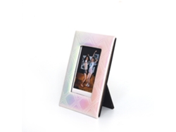 YUYSAN Marco de cámara de Rejilla Bordada para Polaroid Mini 12 Blanco Brillante