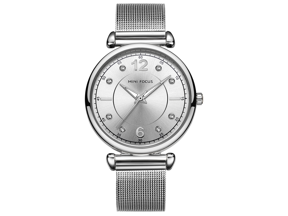 Reloj De Pulsera Analógico De Cuarzo De Acero Inoxidable Para Mujer, Resistente Al Agua (rojo)