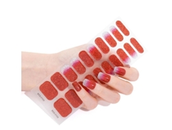 Pegatinas De Uñas De Gel Semicuradas, 20 Unidades. Requiere Lámpara Uv/led. Ofg Bss0109.