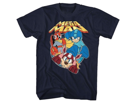 Camiseta ROCKINSTONE Proto Man Rush y Mega Man (Algodón - XXL)