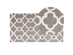 Alfombra de pelo corto BELIANI Zile de Lana Gris 80x150