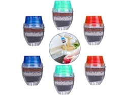 Juego De 6 Filtros De Agua Para Grifo De Cocina Con 5 Capas De Carbón Activado.