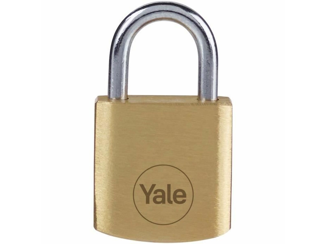 Candado de llave YALE Acero Rectangular Dorado (4 Unidades)