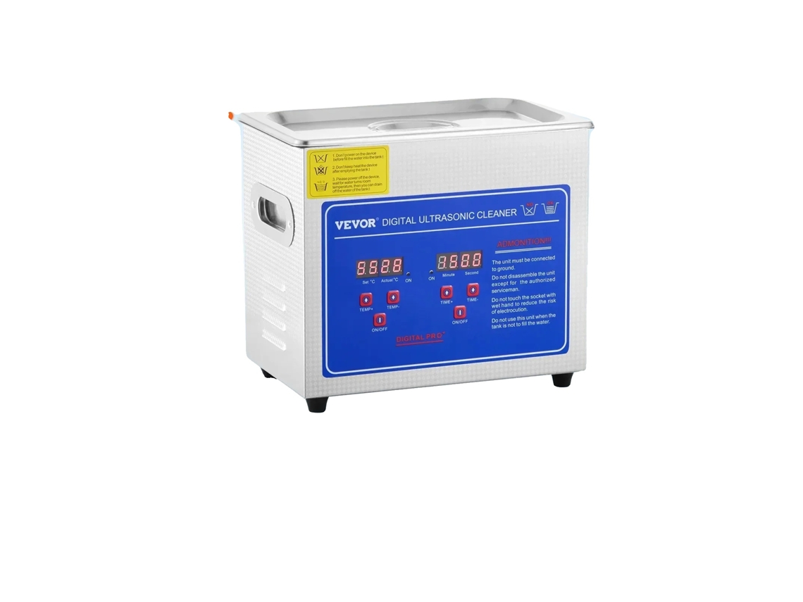 Máquina de Limpieza Ultrasónica 3L con Temporizador, 120W Ultrasónica & 200W Calentador – Tanque de Acero Inoxidable, 3L JPS-20A