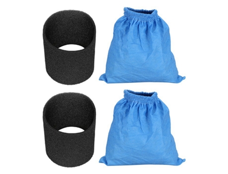 Bolsas de filtro textil, filtro de espuma húmedo y seco para Karcher Mv1 Wd1 Wd2 Wd3, bolsa de filtro para aspiradora, 4 piezas
