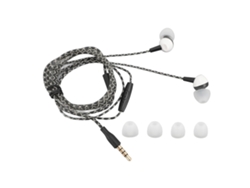 Fones De Ouvido Com Microfone Estéreo Hd Bass Redução De Ruído Plug 3.5mm Branco Para Smartphones Tablets