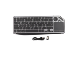 Teclado Táctil Inalámbrico, Control Preciso Del Cursor, Conexión Dual De 2,4 Ghz, Retroiluminación Colorida Para Tv Multimedia.