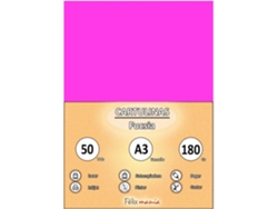 Cartón 180Gr A3 Fuchsia 50 Hojas