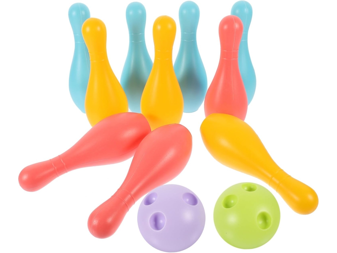 Juego De Bolos Para Niños Y Niñas, Bolos De Plástico, Bolas De Colores, Juego Educativo Para Interiores.