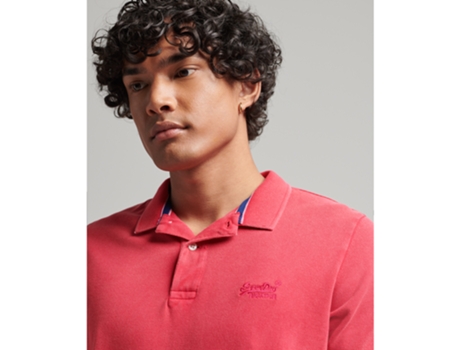 Polo de Hombre SUPERDRY Destroyed Rojo (M)