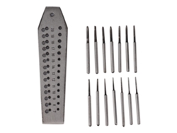 Brocas de acero para reparación de relojes con placa