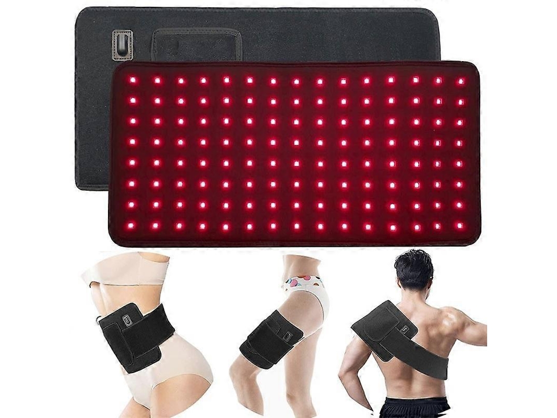 Cinturón terapéutico con luz roja e infrarroja, 120 LED, enchufe británico