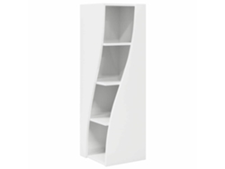 Mueble de esquina blanco brillante 32x32x102cm MAISON EXCLUSIVE
