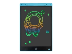Tableta electrónica LCD para escritura a mano, pizarra de dibujo + pincel grueso, azul Tiffany, 30 cm, con caja de regalo, CHENNNLS