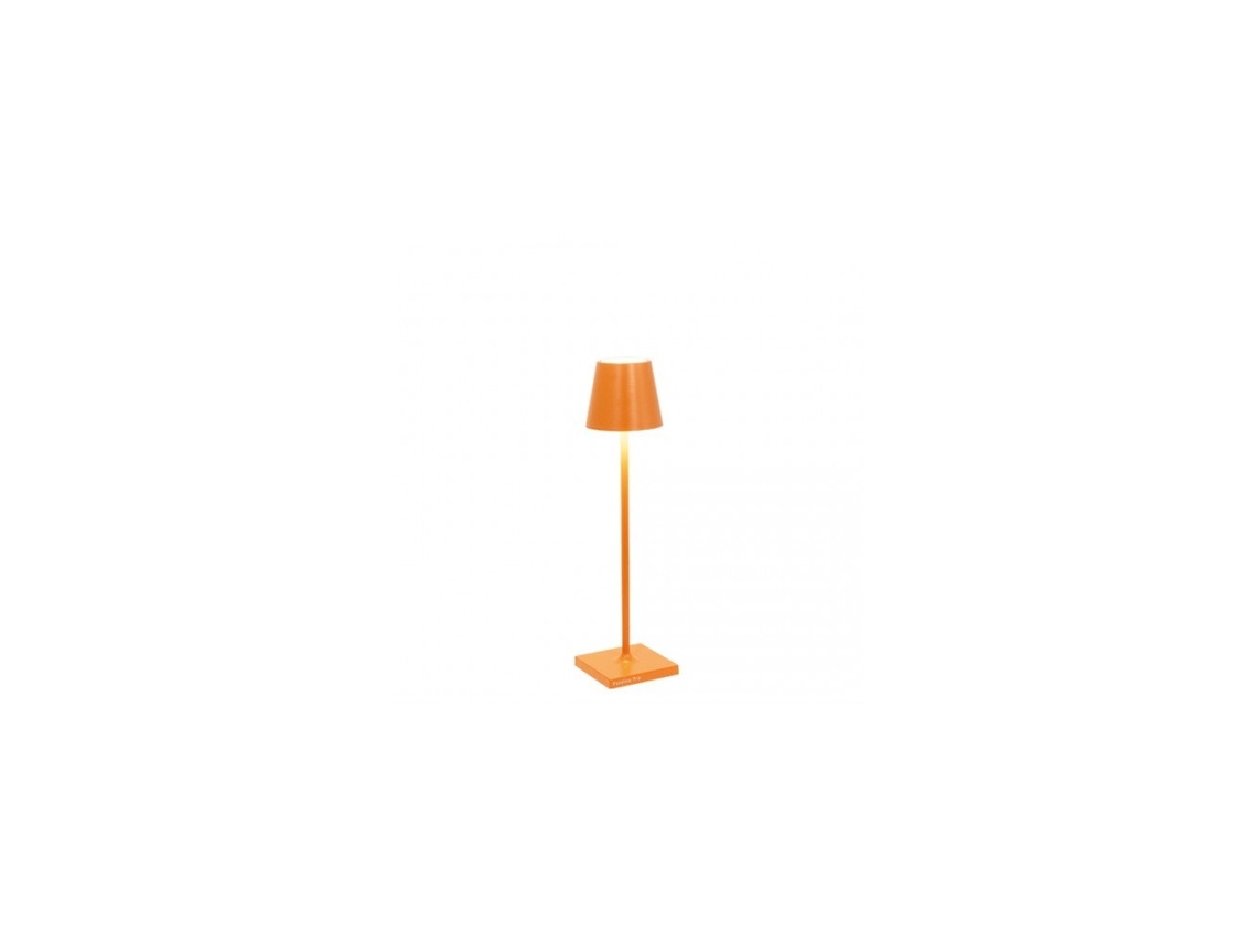 Lámpara de Mesa Poldina Pro Micro Orange LED Recargable y Regulable ZAFFERANO