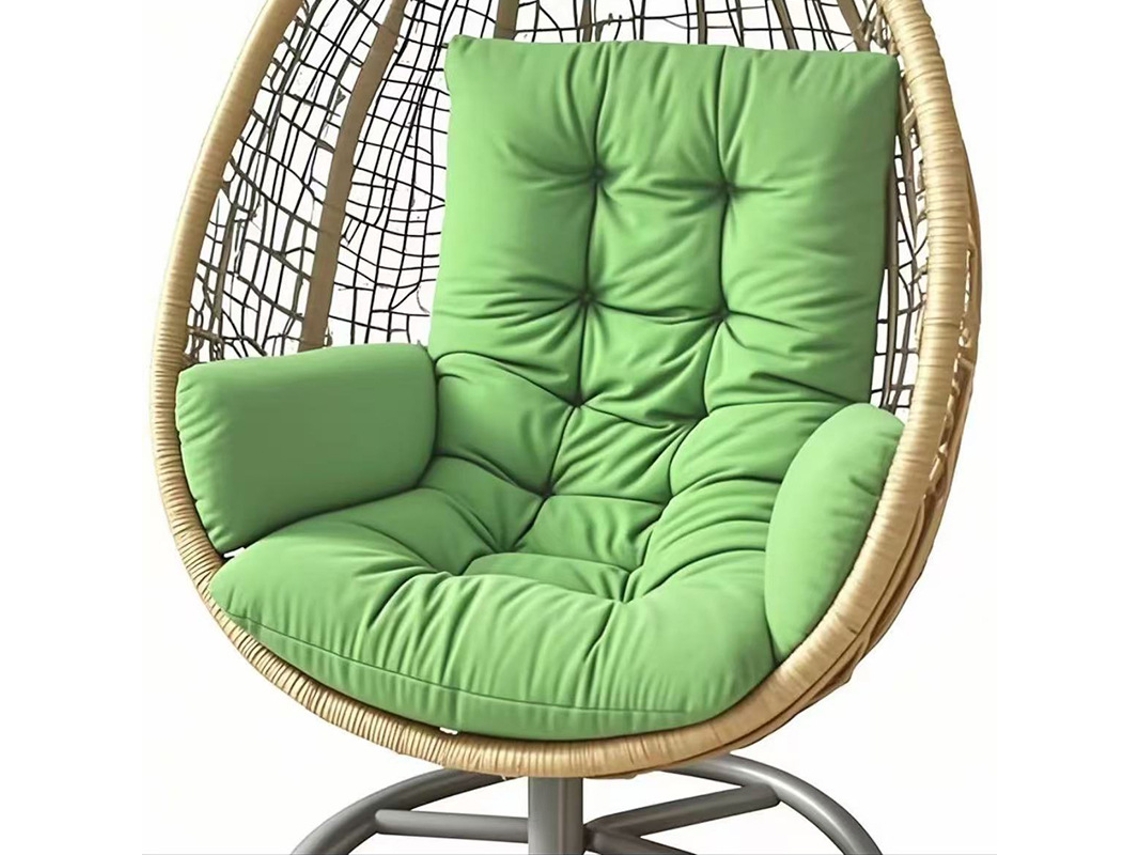 Cojín Para Silla Colgante Con Reposabrazos, Grueso, Suave Y Cómodo Para Jardín, Exteriores E Interiores Verde