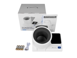 Monitor de presión arterial para brazo, guía por voz, pantalla LED grande, medición con un solo botón, recargable, CZHHMART