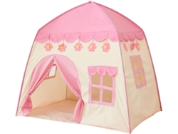 Tienda de campaña Princesa, para entretenimiento infantil en interiores y exteriores, 51 x 40 x 51 rosa Siurn