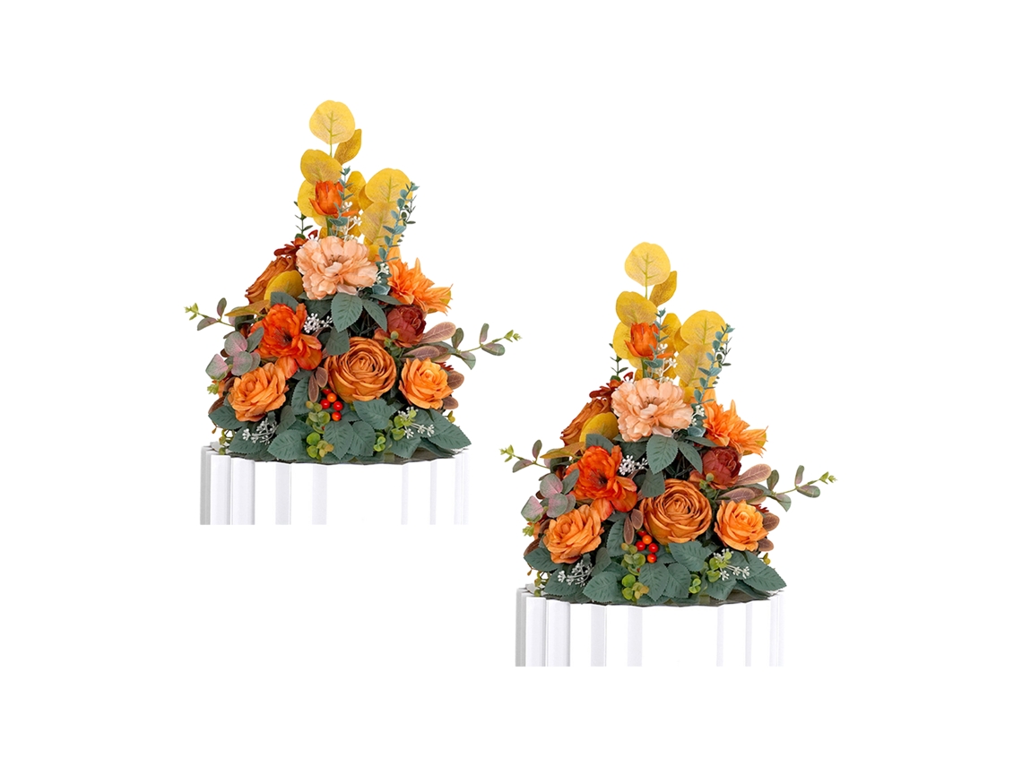 Flores artificiales para decoración de fondo de boda - Terminado