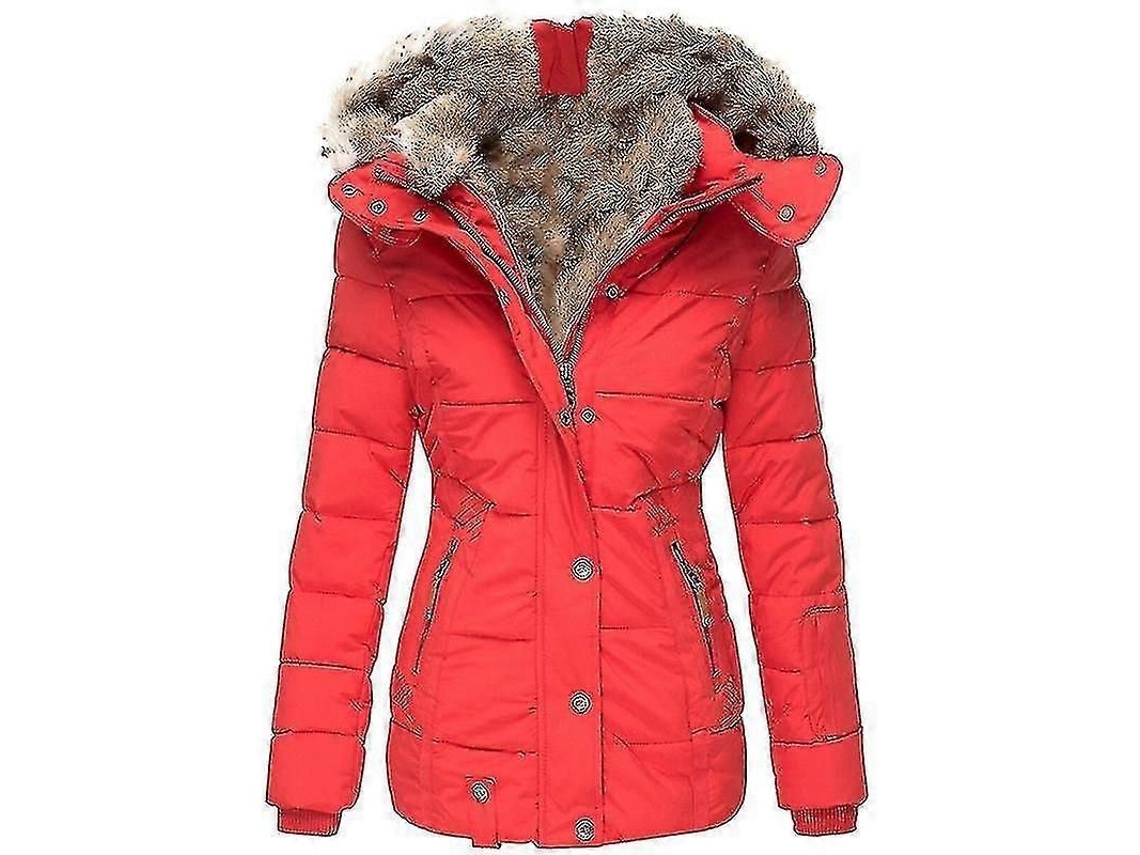 Chaqueta De Invierno Informal De Manga Larga Para Mujer Con Cierre De Cremallera.