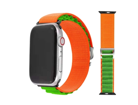 Correa Alpine G-Hook Ajustable Apple Watch Series 5 44Mm Naranja y Verde