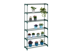 Suporte Para Plantas Relaxdays, 6 Prateleiras, Suporte Para Flores, Axlxp: 173x91x28,5 Cm, Verde