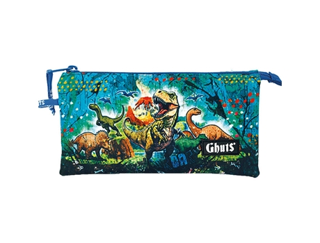 Estuche escolar GHUTS Triple Dinowild 2024 Gh224-P20