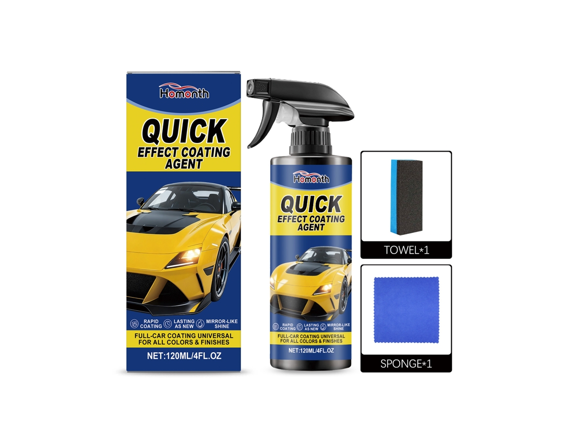 Spray de recubrimiento cerámico para el cuidado, brillo y protección de la pintura del automóvil.