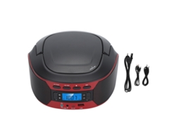 Reprodutor Cd Bluetooth Portátil LAXISCREED com Rádio Fm