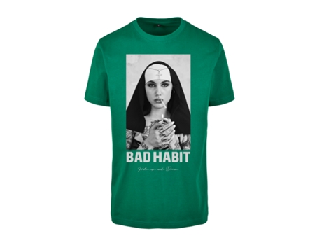 Camiseta MISTER TEE Bad Habit Verde (S)