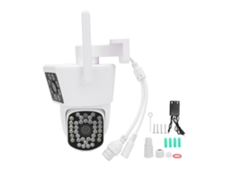 Cámara De Seguridad Inalámbrica 6mp Con 3 Lentes, Interior Y Exterior Para Hogar