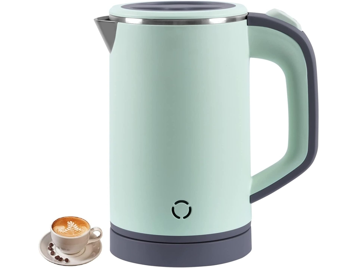 Calientaplatos Eléctricos De 800 Ml Viaje Portátil De Acero Inoxidable Verde