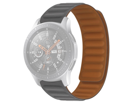 Correa de Silicona 20mm magnético para Samsung Galaxy Watch4 40mm/44mm/Garmin Venu 2 Plus - canoso