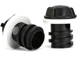 2 Tapones De Desagüe Para Nevera, Compatible Con Neveras Rtic/yeti, A Prueba De Fugas, Diseño Actualizado Negro