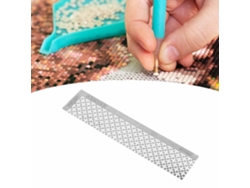 Regla De Acero Inoxidable Para Pintura De Diamantes De Imitación 5d Diy Con Cuadrícula Precisa De 140 Mm