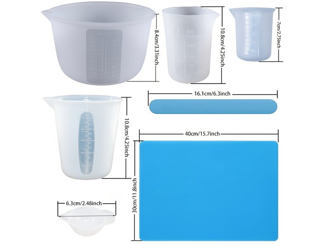 Kit de mezcla de resina de silicona Vayotoy