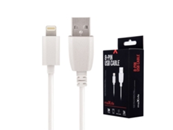 Cable Usb-A DIV 2,0 2A Macho / Iphone 8P (Blanco - 3M)