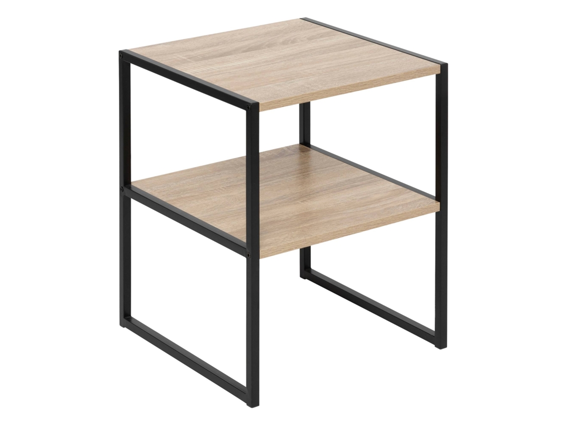 Mesita de Noche Aliaj FIVE Hierro MDF Beige (40x40x50cm)