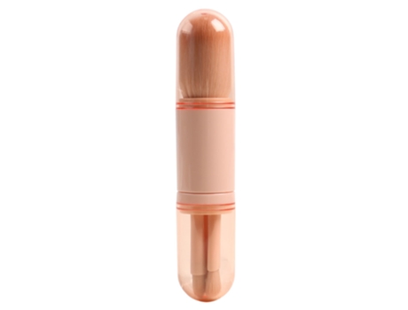 Juego De Brochas De Maquillaje Pequeñas, Color Rosa, 4 En 1, Portátil, Para Viaje, Para Labios, Para Resaltar, Para Sombra De Ojos ZMDECQNA