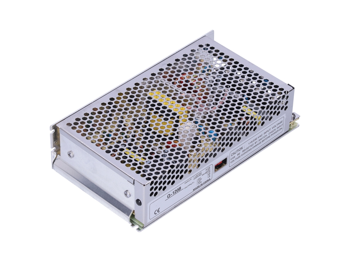 Fuente de alimentación conmutada Berm Q‑120b, 115/230 V CA, 5 V/11 A, 12 V/4 A, 5 V/1 A, 12 V/1 A, salidas CC, 120 W
