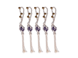 Soportes Ajustables Para Cuentas De Cordón De Collar Para Manualidades, Cordón Trenzado De Algodón Y Hierba, Morado