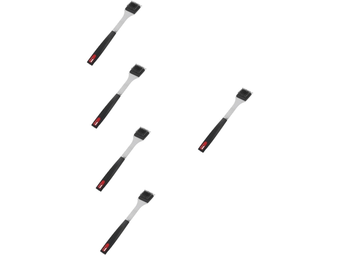 5pièces Brosse De Nettoyage Para Gril Inoxydable Accessoire Bbq Léger Con Poignée Ergonomique ...