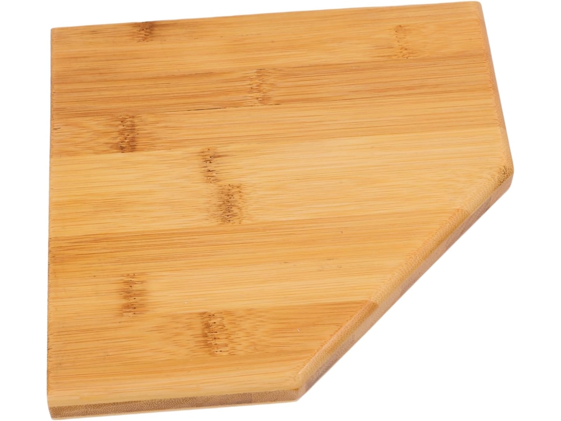 Estante De Pared Triangular De Esquina En Bambú Amarillo Resistente Y Rústico, Para