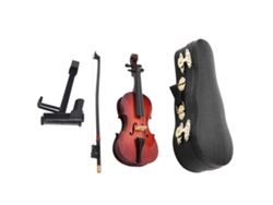 Violonchelo Miniatura De Madera De 14 Cm Con Estuche. Modelo De Instrumento Musical. Regalo Decorativo.