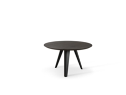 Henry - Mesa fija (DIA. 130 cm) chapada en negro STONES